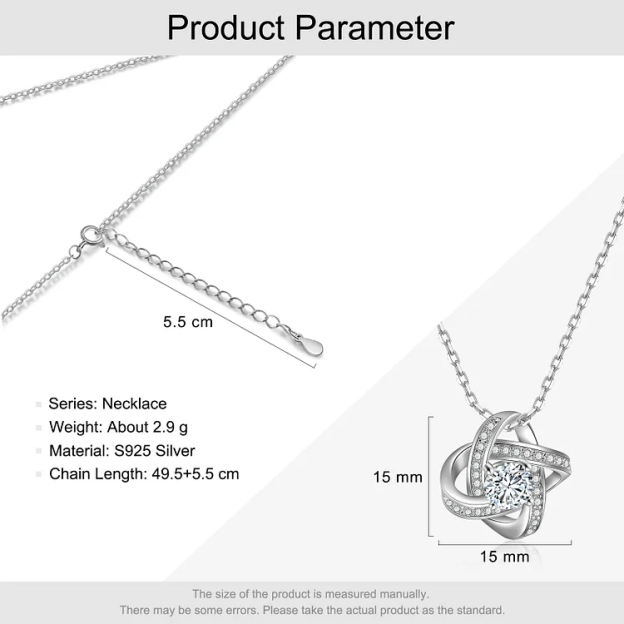 To My Beautiful Soulmate Love Knot Necklace