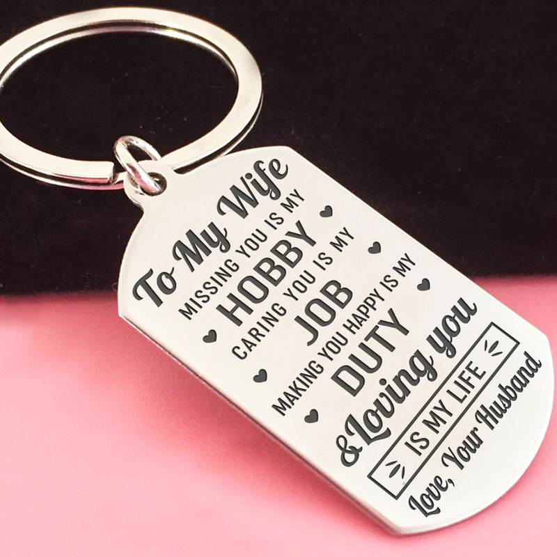 Christmas Gift Husband to My Wife-Missing You Is My Hobby,Loveing You Is My Life
