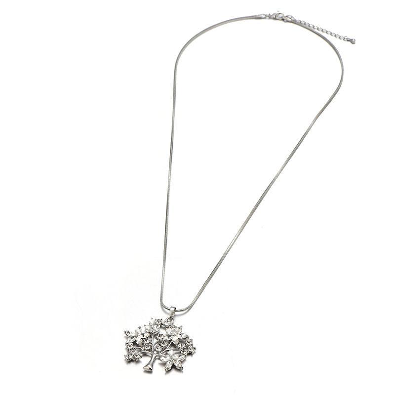 Mother's Day Gift Crystal Tree of Life Pendant Necklace-Engravingift