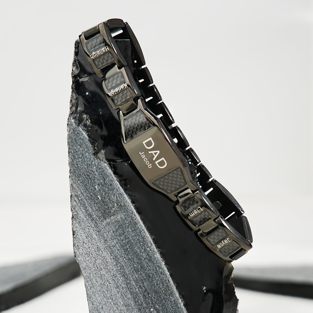 Father's Day Gift Personalized Men Bracelet Custom Name Bracelet for Him