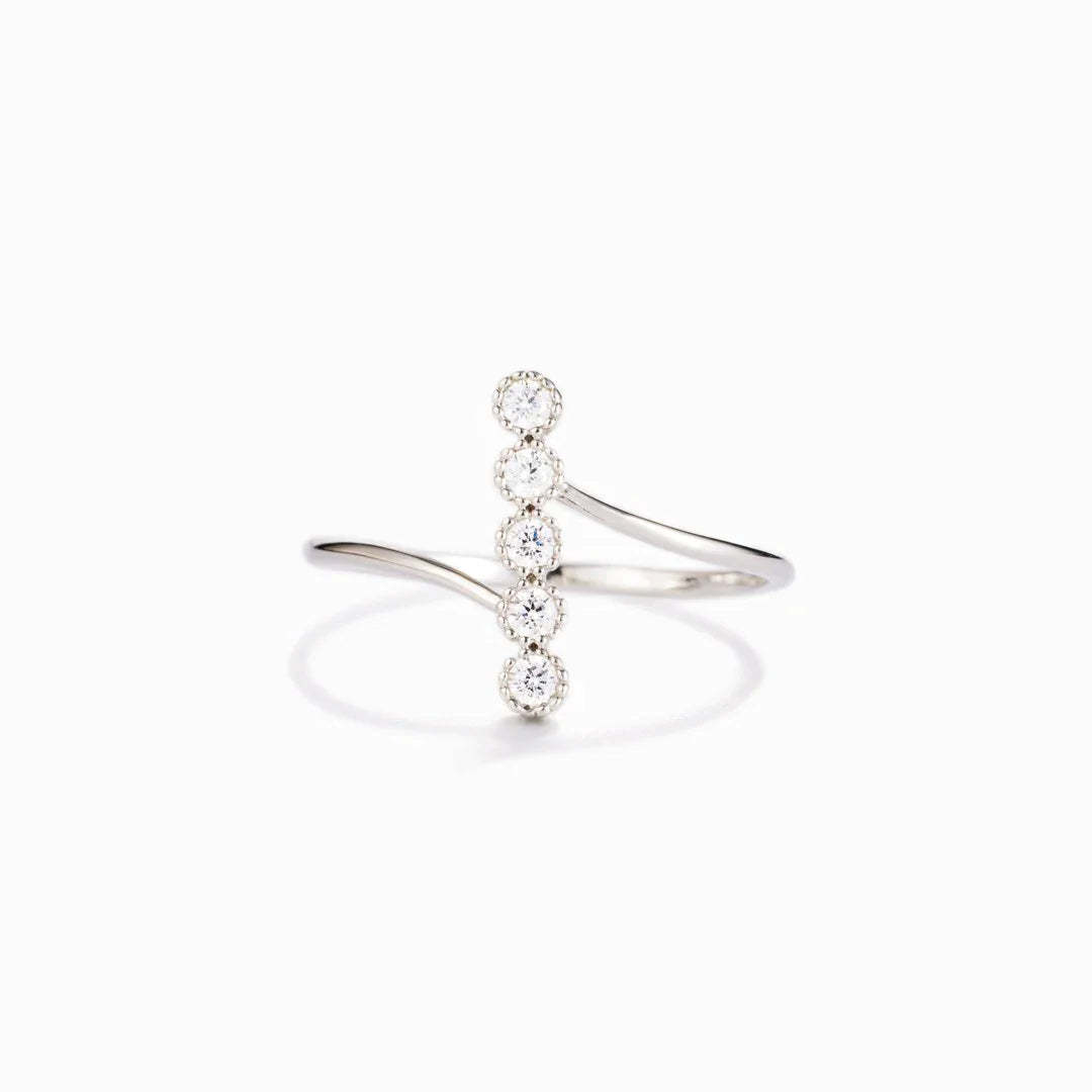 Mother's Day Gift To My Dearest Daughter Dots Ring "Be Badass Everyday"-Engravingift