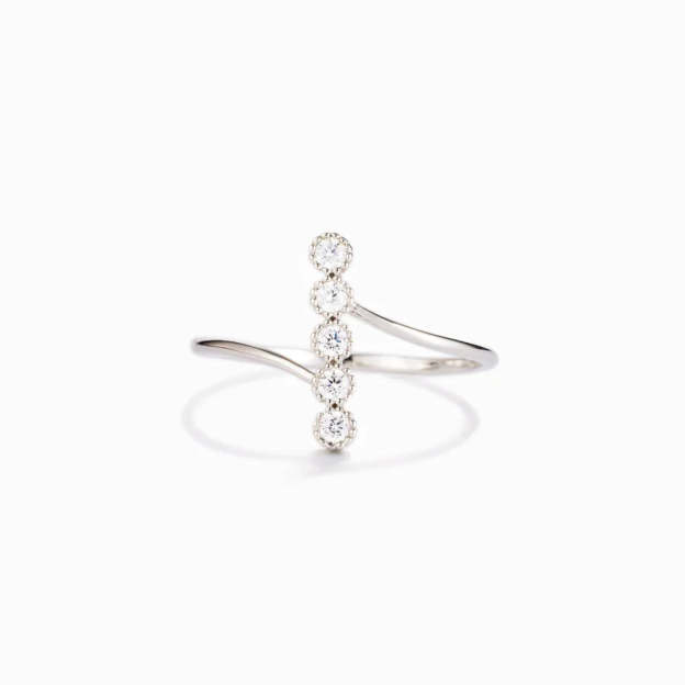 Mother's Day Gift To My Dearest Daughter Dots Ring "Be Badass Everyday"-Engravingift