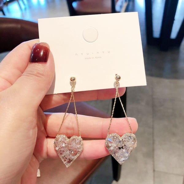 Mother's Day Gift Premium Love Crystal Earrings-Engravingift
