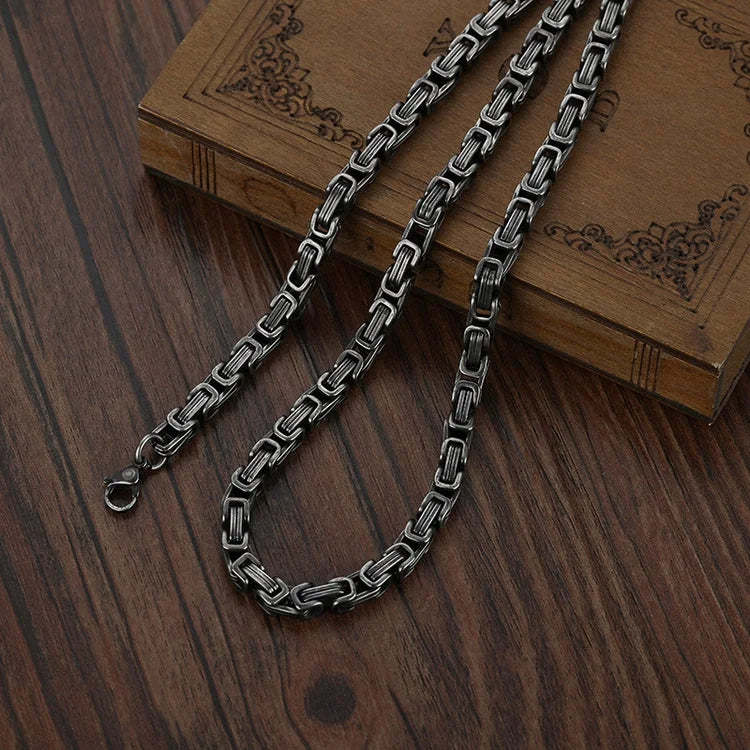 Christmas Gift To My Man I LOVE YOU Cuban Link Necklace Stainless Steel Necklace Father's Gift for Husband Boyfriend-Engravingift