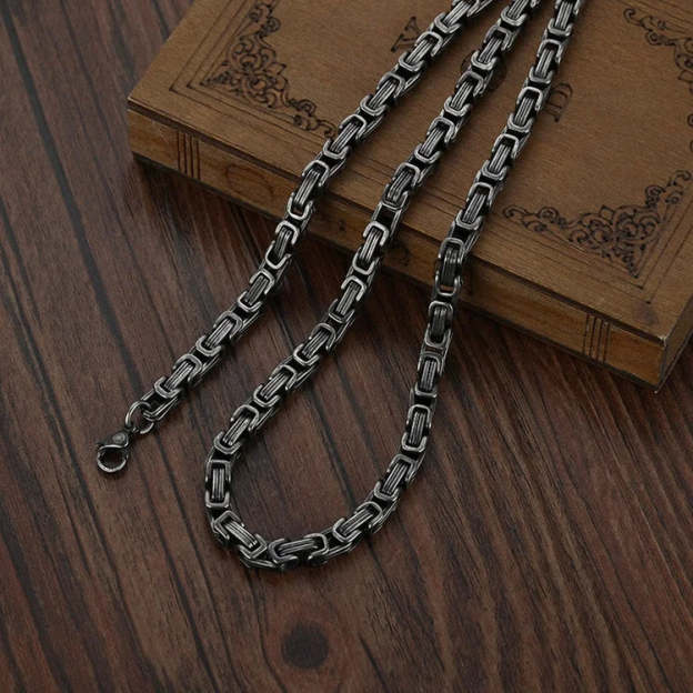 Christmas Gift To My Man I LOVE YOU Cuban Link Necklace Stainless Steel Necklace Father's Gift for Husband Boyfriend-Engravingift