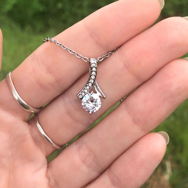 Mother's Day Gift To My Bonus Daughter | Shine Like The Brightest Star Alluring Beauty Necklace Gift Set-Engravingift