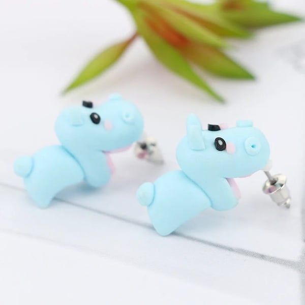 Cute Animal Bite Earrings-Engravingift