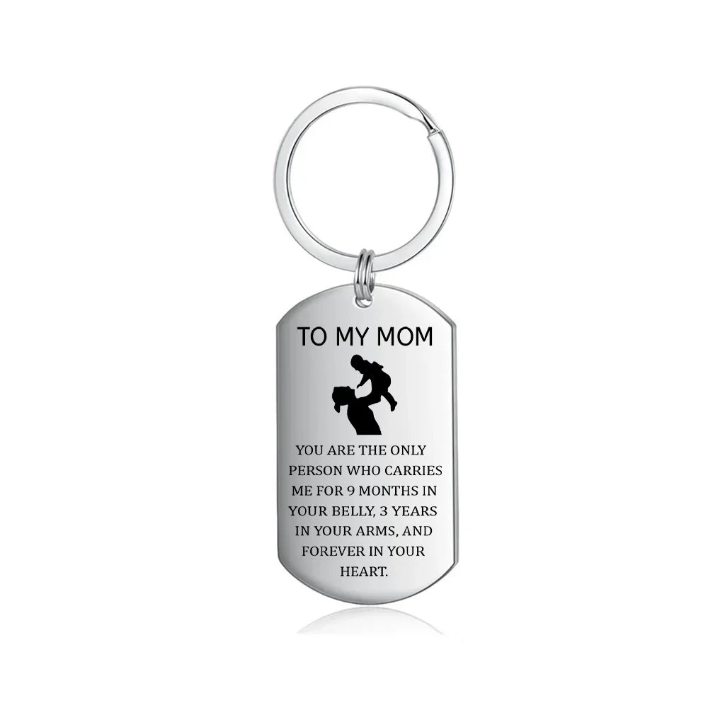 Mother's Day Gift Personalized Photo Keychain For Mother - FOREVER IN YOUR HEART
