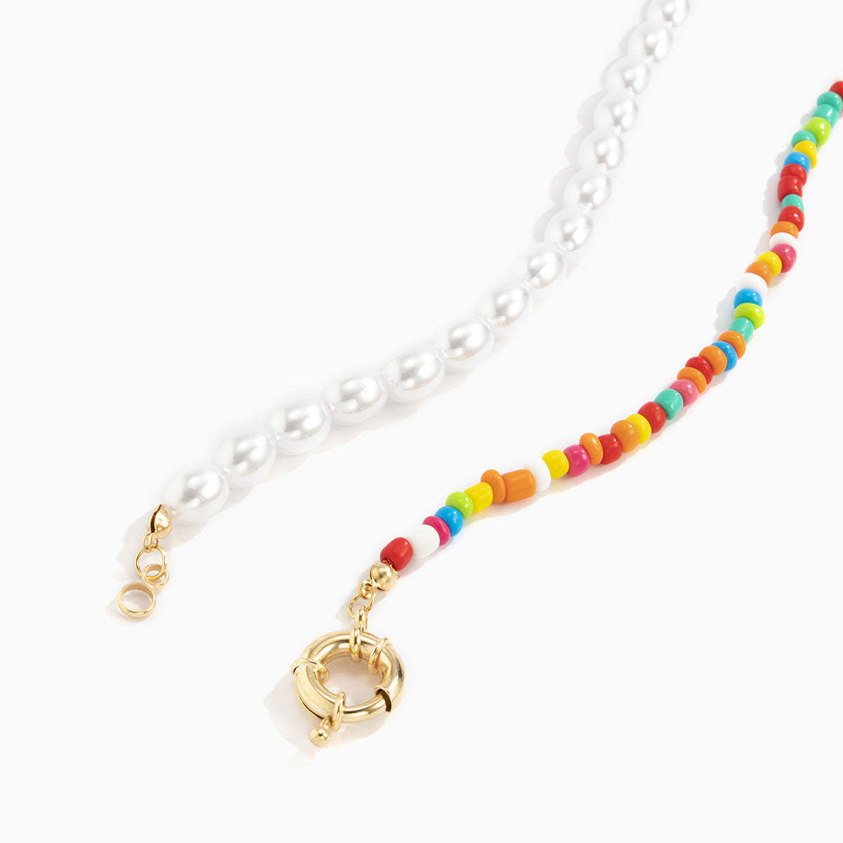 Mother's Day Gift Bohemia Pearl Beaded Necklace Summer Wedding Party Gifts for Women Girls-Engravingift