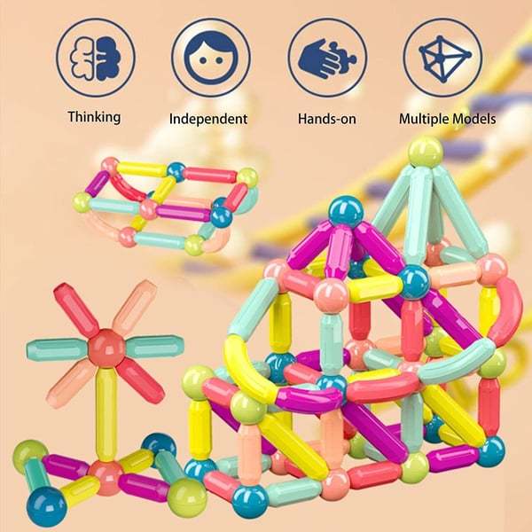 CHRISTMAS PRE SALE 49% OFF --- Magnetic Balls and Rods Set Educational Magnet Building Blocks