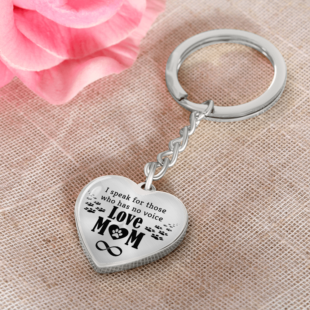 Mother's Day Gift Love Mom - Graphic Heart Keychain-Engravingift
