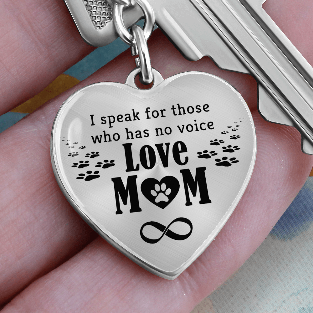 Mother's Day Gift Love Mom - Graphic Heart Keychain-Engravingift