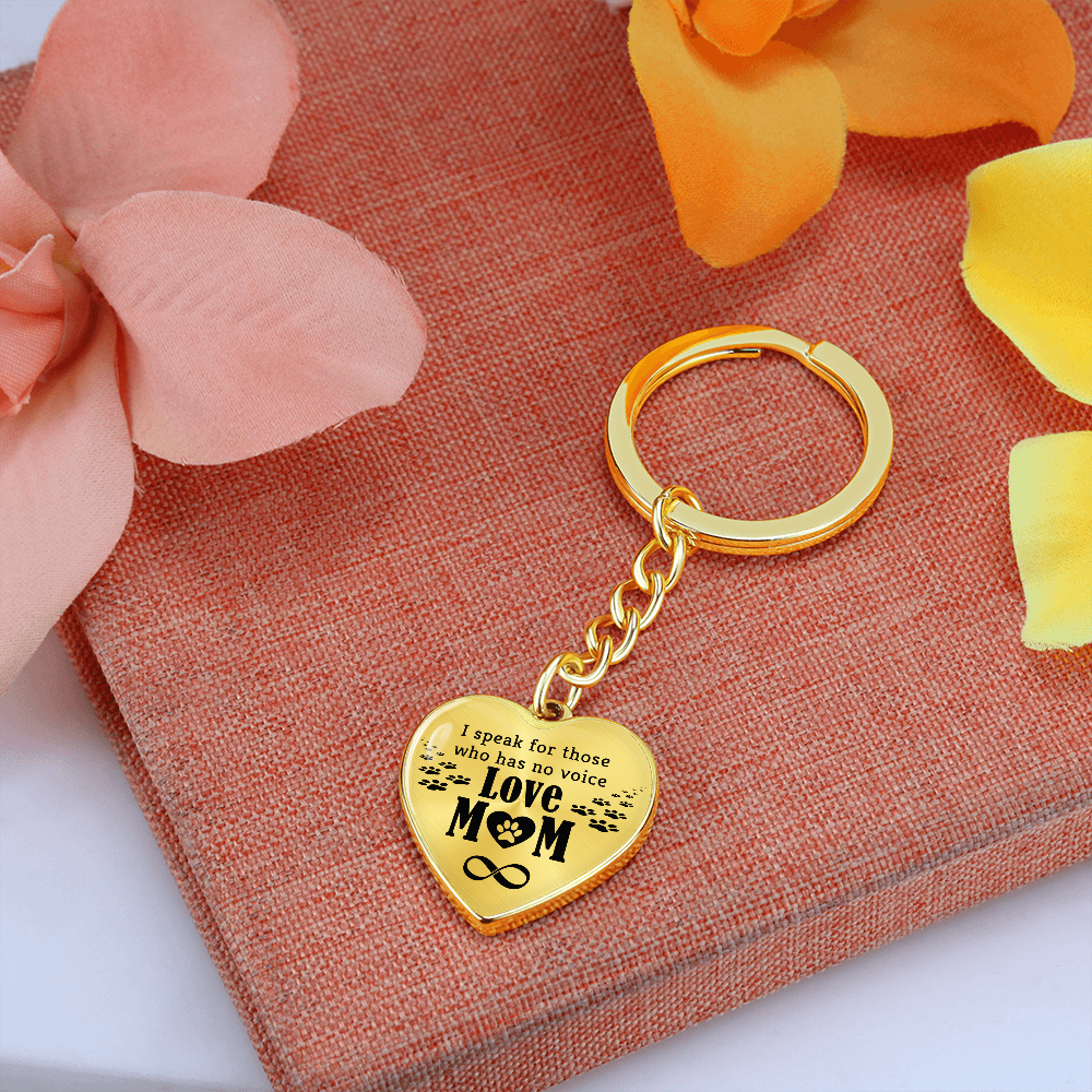 Mother's Day Gift Love Mom - Graphic Heart Keychain-Engravingift
