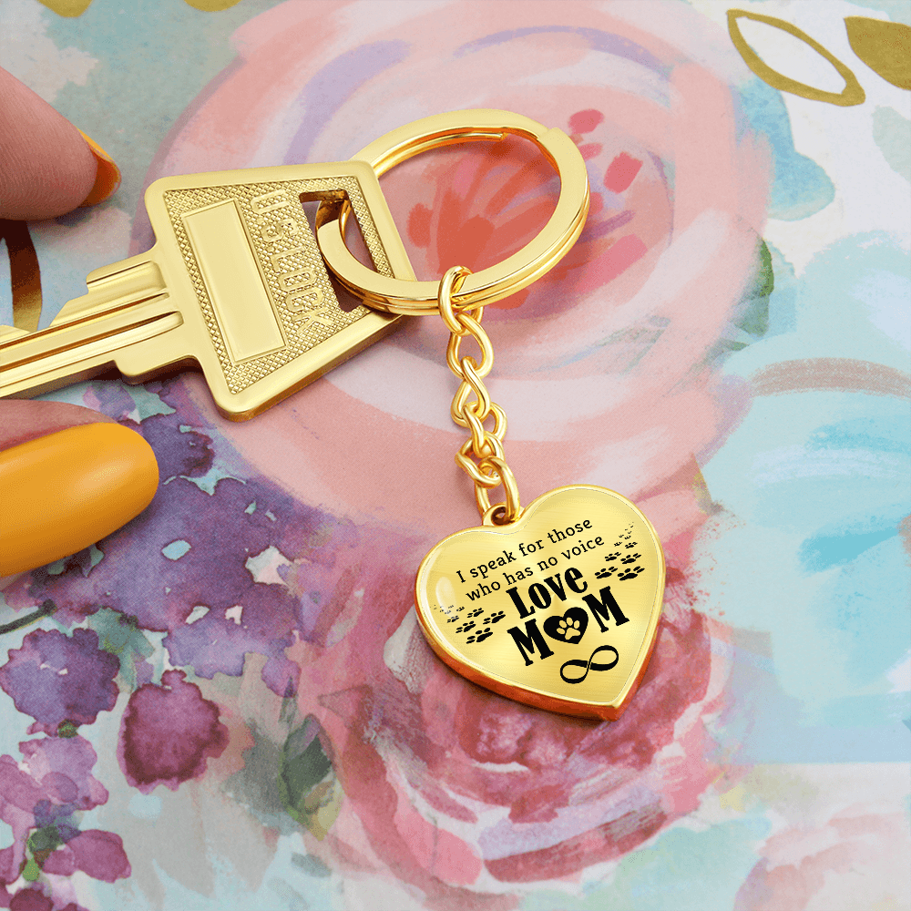 Mother's Day Gift Love Mom - Graphic Heart Keychain-Engravingift