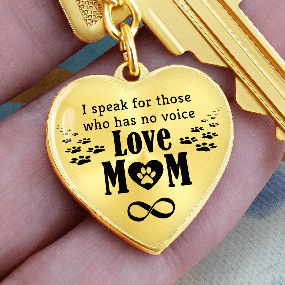 Mother's Day Gift Love Mom - Graphic Heart Keychain-Engravingift