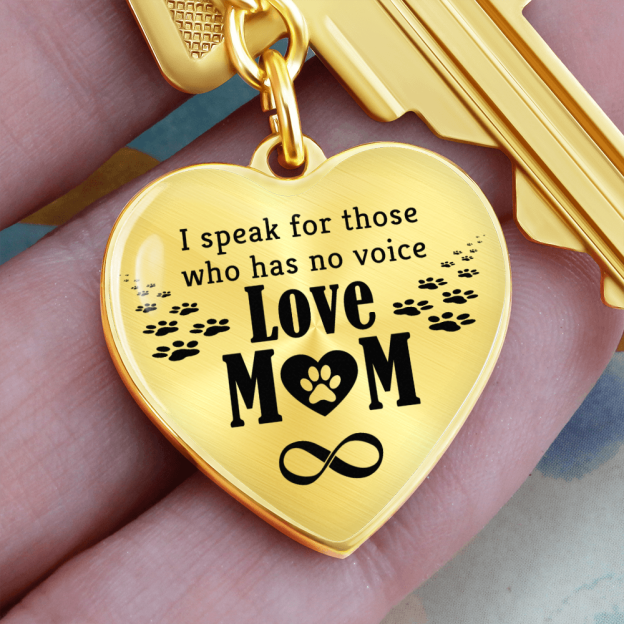 Mother's Day Gift Love Mom - Graphic Heart Keychain-Engravingift