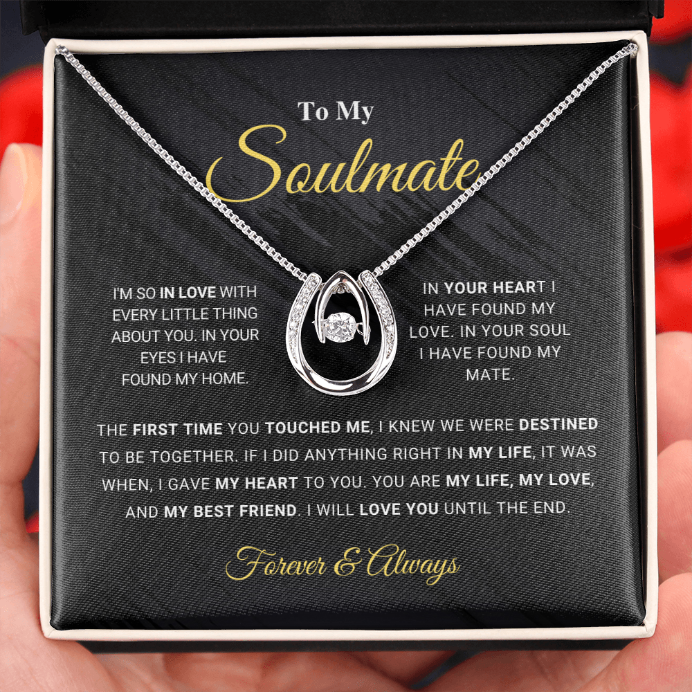 Mother's Day Day Gift Soulmate - Lucky In Love Necklace-Engravingift
