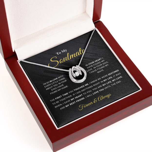Mother's Day Day Gift Soulmate - Lucky In Love Necklace-Engravingift
