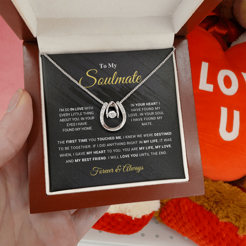 Mother's Day Day Gift Soulmate - Lucky In Love Necklace-Engravingift