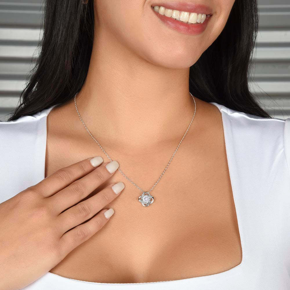 Mother's Day Gift Mom - You're The World - Love Knot Necklace-Engravingift