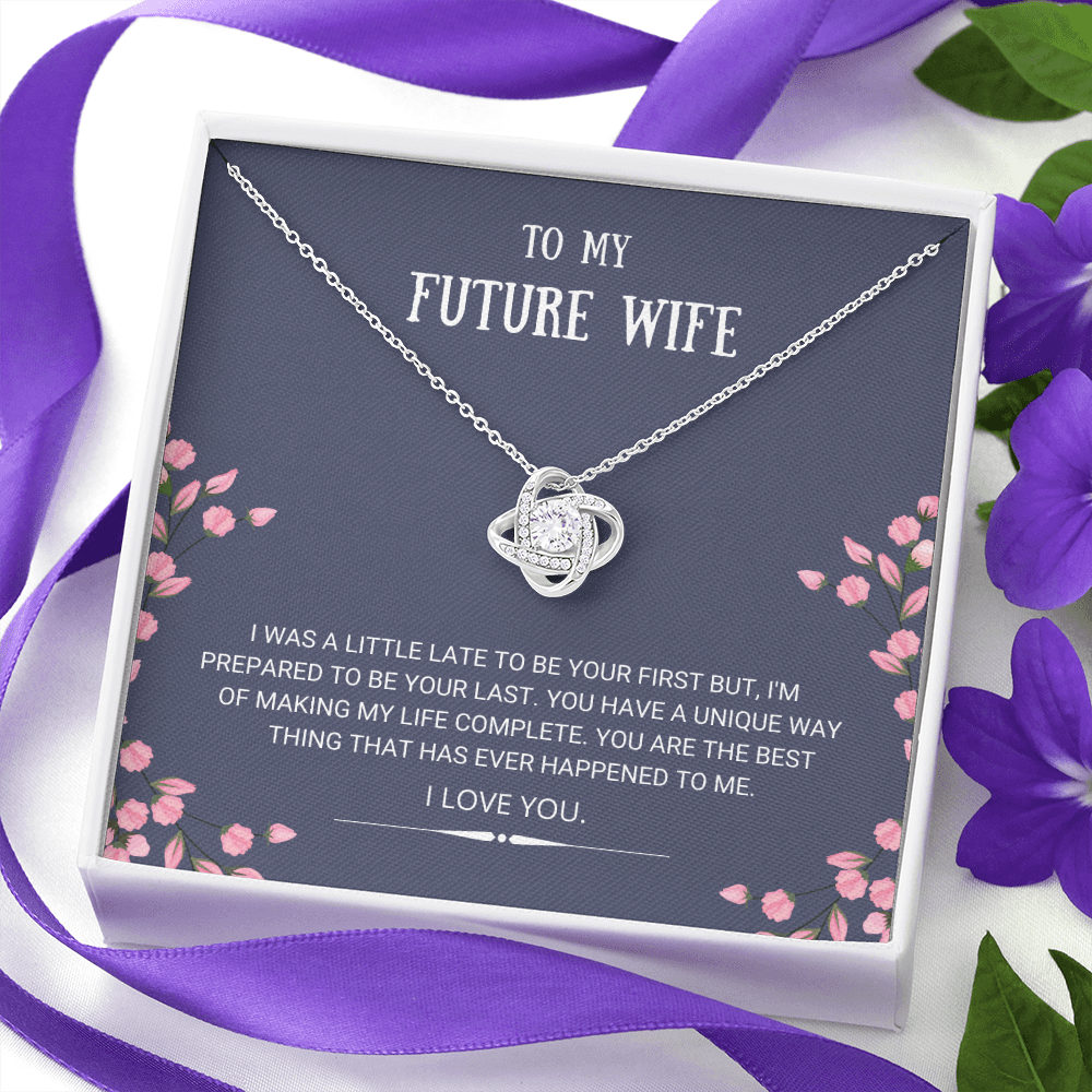 Mother's Day Gift Future Wife - Best Thing - Love Knot Necklace-Engravingift