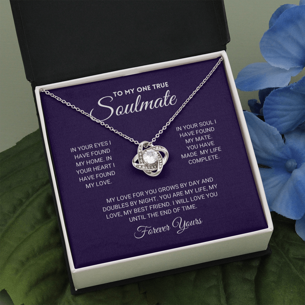 Mother's Day Gift Soulmate - Until The End Of Time - Necklace-Engravingift