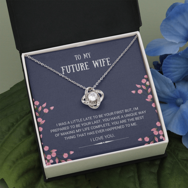 Mother's Day Gift Future Wife - Best Thing - Love Knot Necklace-Engravingift