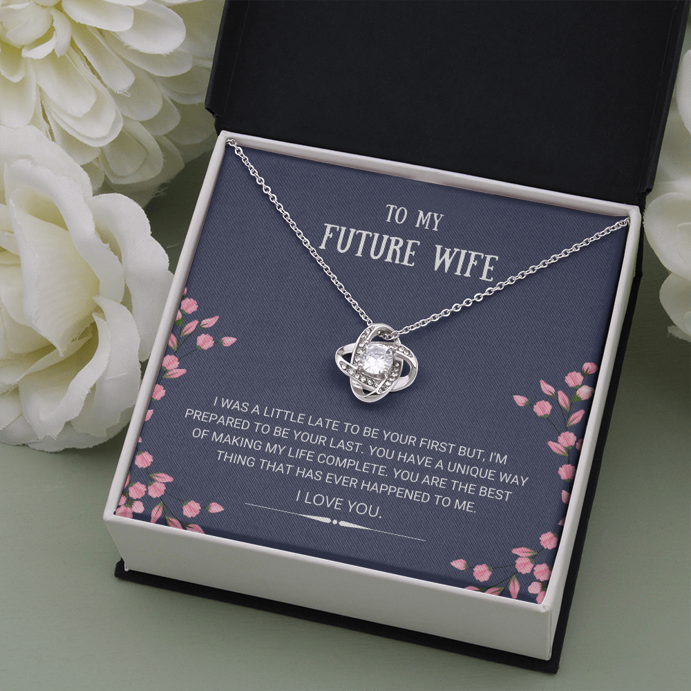 Mother's Day Gift Future Wife - Best Thing - Love Knot Necklace-Engravingift