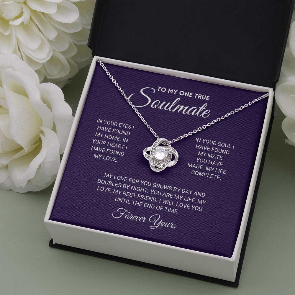 Mother's Day Gift Soulmate - Until The End Of Time - Necklace-Engravingift