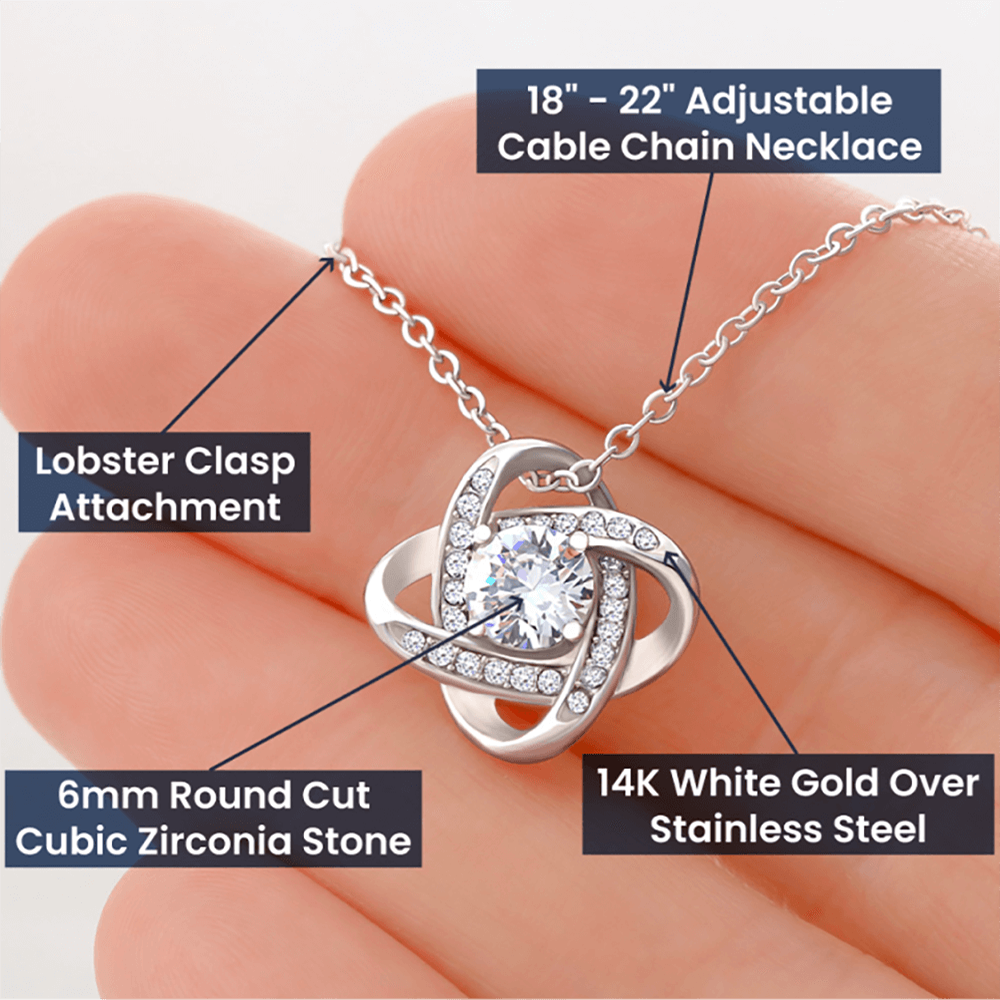 Mother's Day Gift Future Wife - Best Thing - Love Knot Necklace-Engravingift