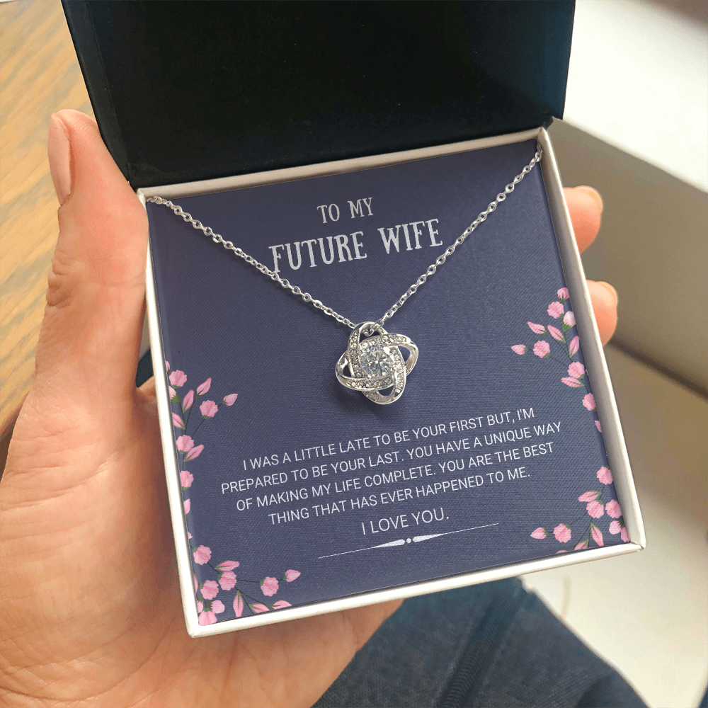 Mother's Day Gift Future Wife - Best Thing - Love Knot Necklace-Engravingift