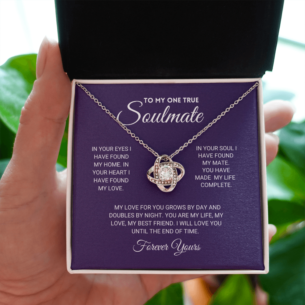 Mother's Day Gift Soulmate - Until The End Of Time - Necklace-Engravingift