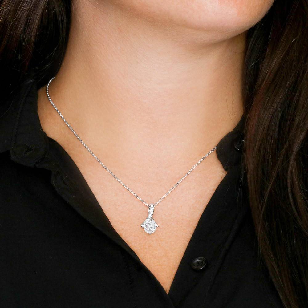 Mother's Day Gift To My Bonus Daughter - Let Your Light Shine - Necklace-Engravingift
