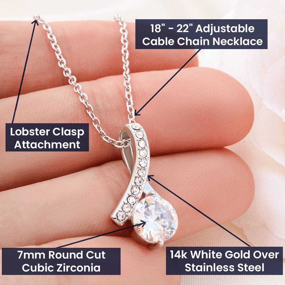 Mother's Day Gift To My Bonus Daughter - Let Your Light Shine - Necklace-Engravingift