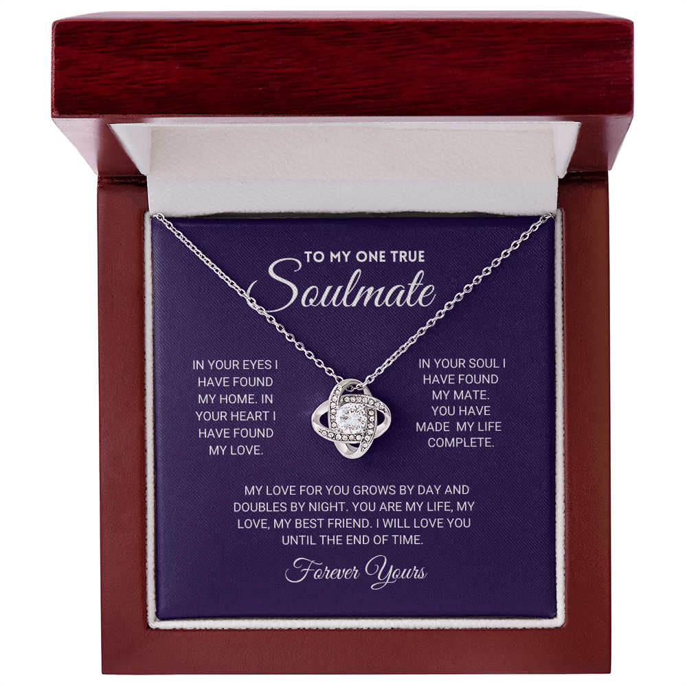 Mother's Day Gift Soulmate - Until The End Of Time - Necklace-Engravingift