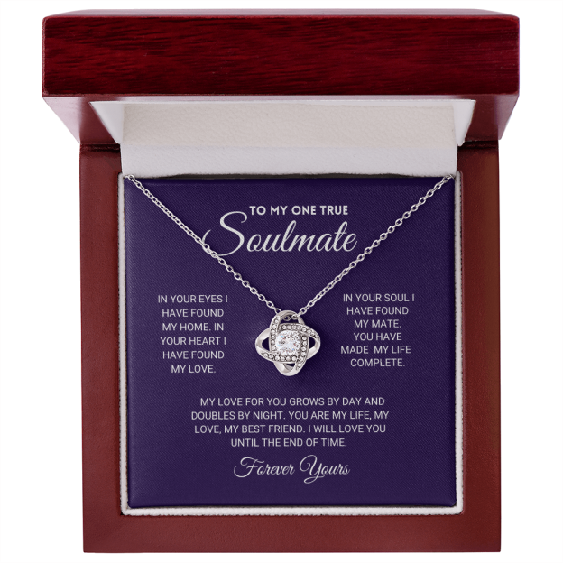 Mother's Day Gift Soulmate - Until The End Of Time - Necklace-Engravingift