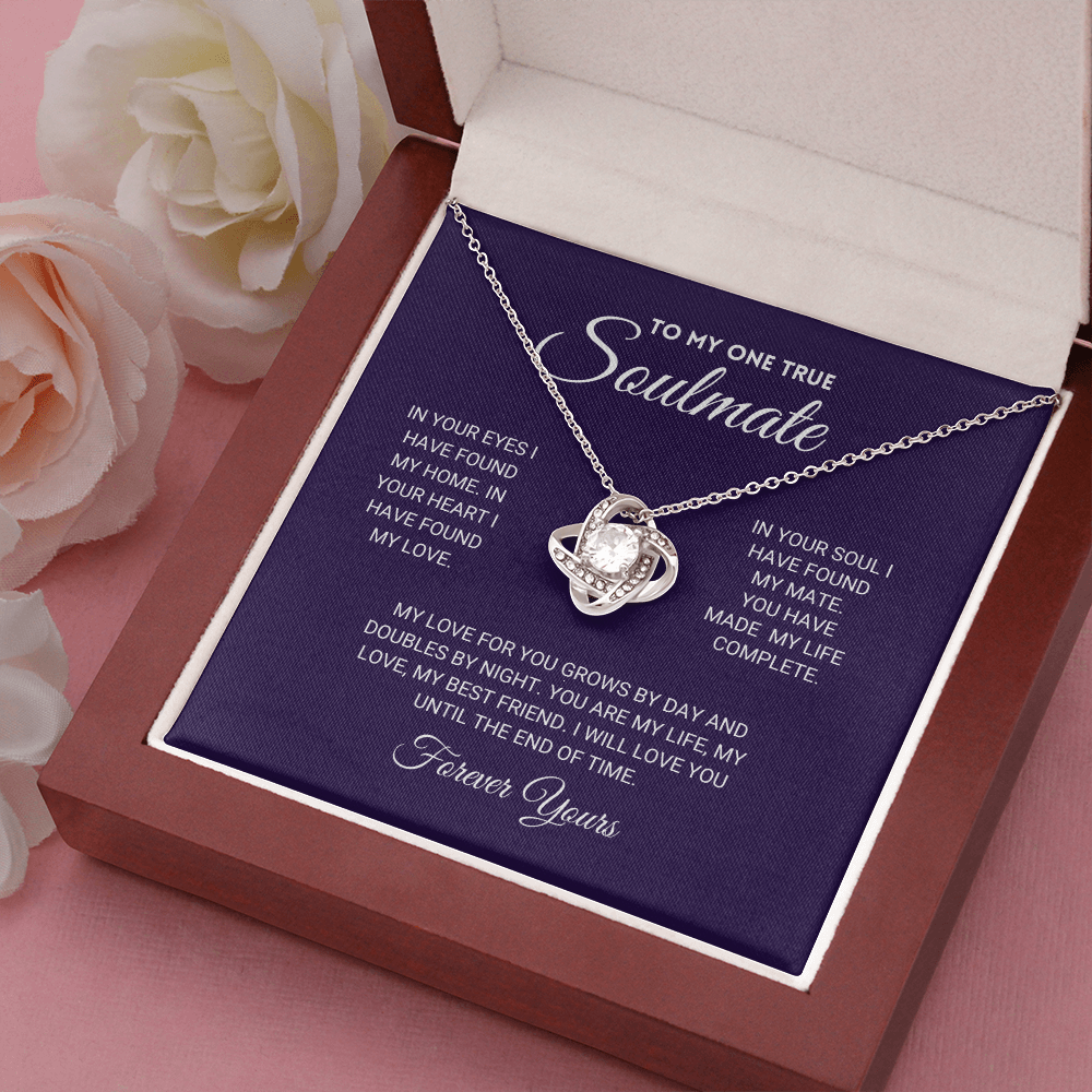 Mother's Day Gift Soulmate - Until The End Of Time - Necklace-Engravingift