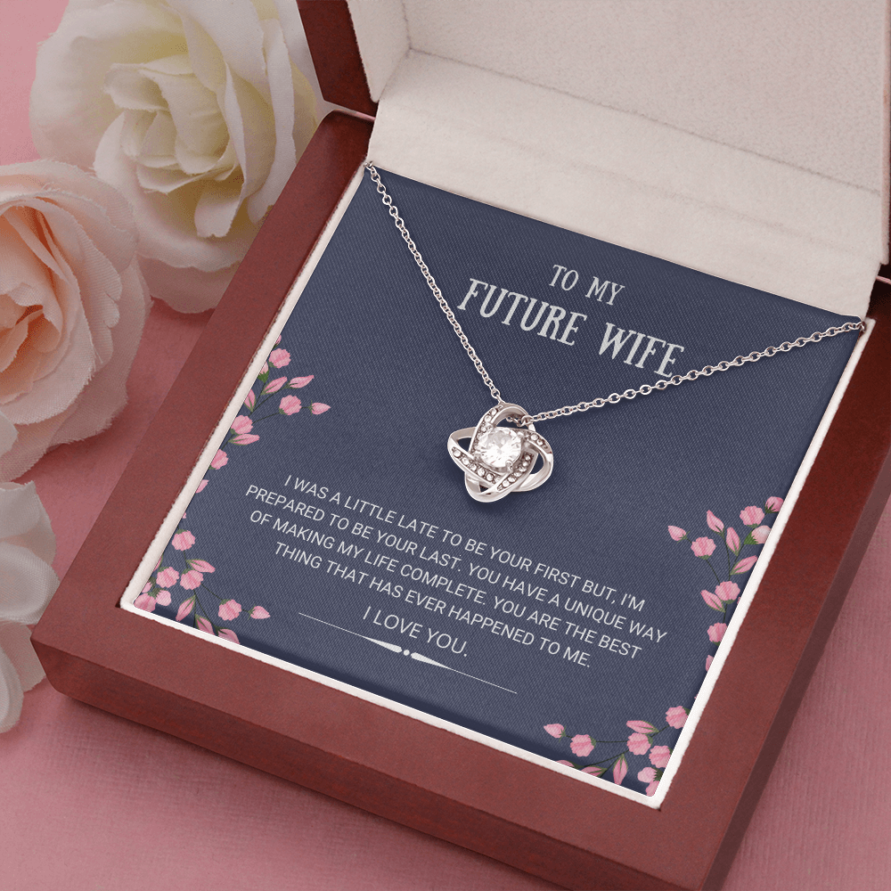 Mother's Day Gift Future Wife - Best Thing - Love Knot Necklace-Engravingift