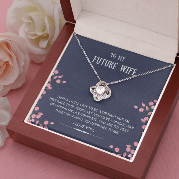 Mother's Day Gift Future Wife - Best Thing - Love Knot Necklace-Engravingift
