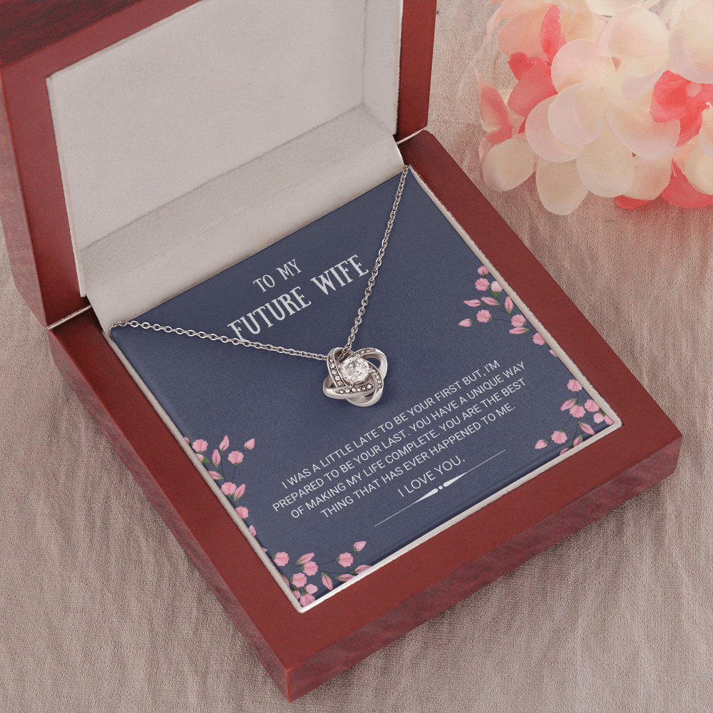 Mother's Day Gift Future Wife - Best Thing - Love Knot Necklace-Engravingift