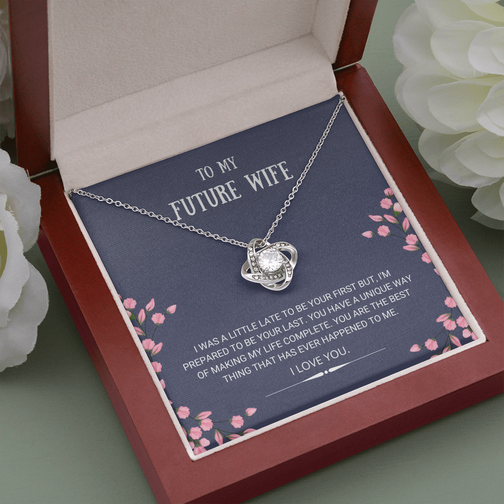 Mother's Day Gift Future Wife - Best Thing - Love Knot Necklace-Engravingift
