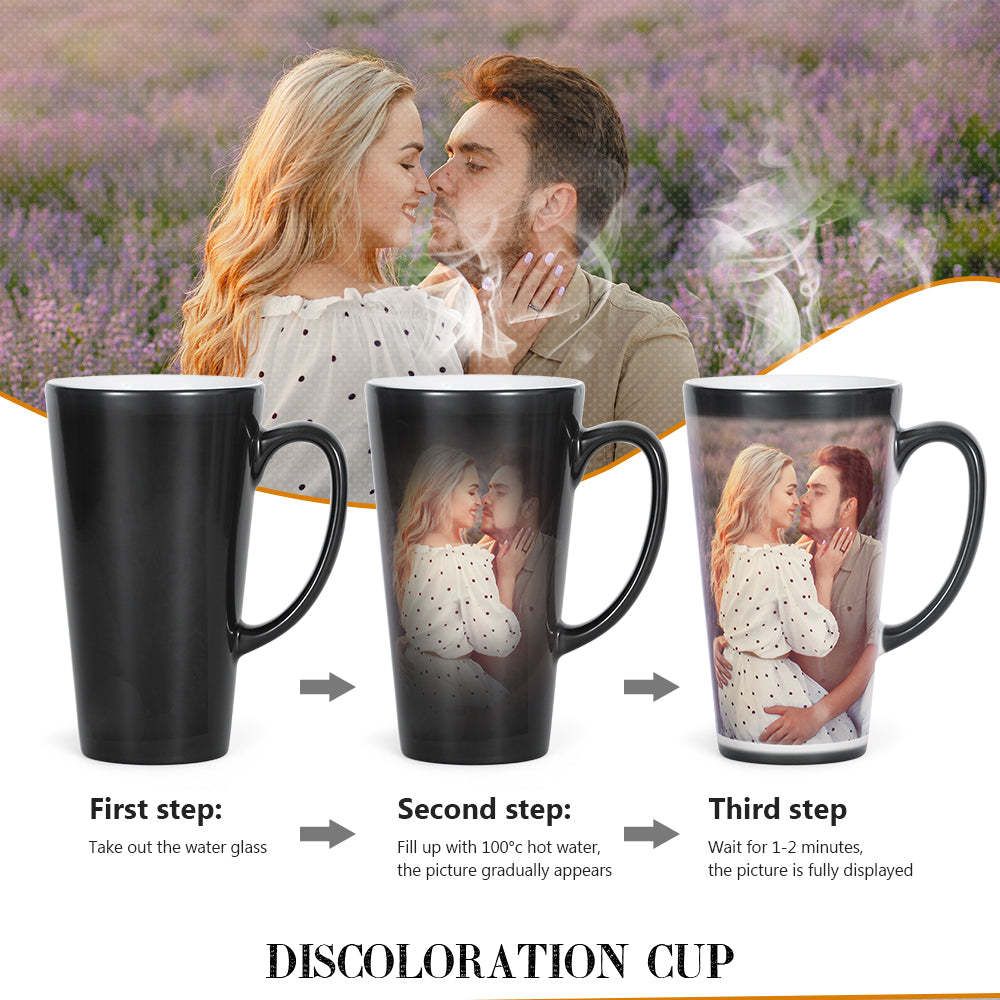 Christmas Gift Custom Photo Magic Mug Personalized Color Changing Cup