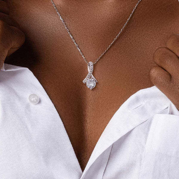 Mother's Day Gift To My Bonus Daughter | Shine Like The Brightest Star Alluring Beauty Necklace Gift Set-Engravingift