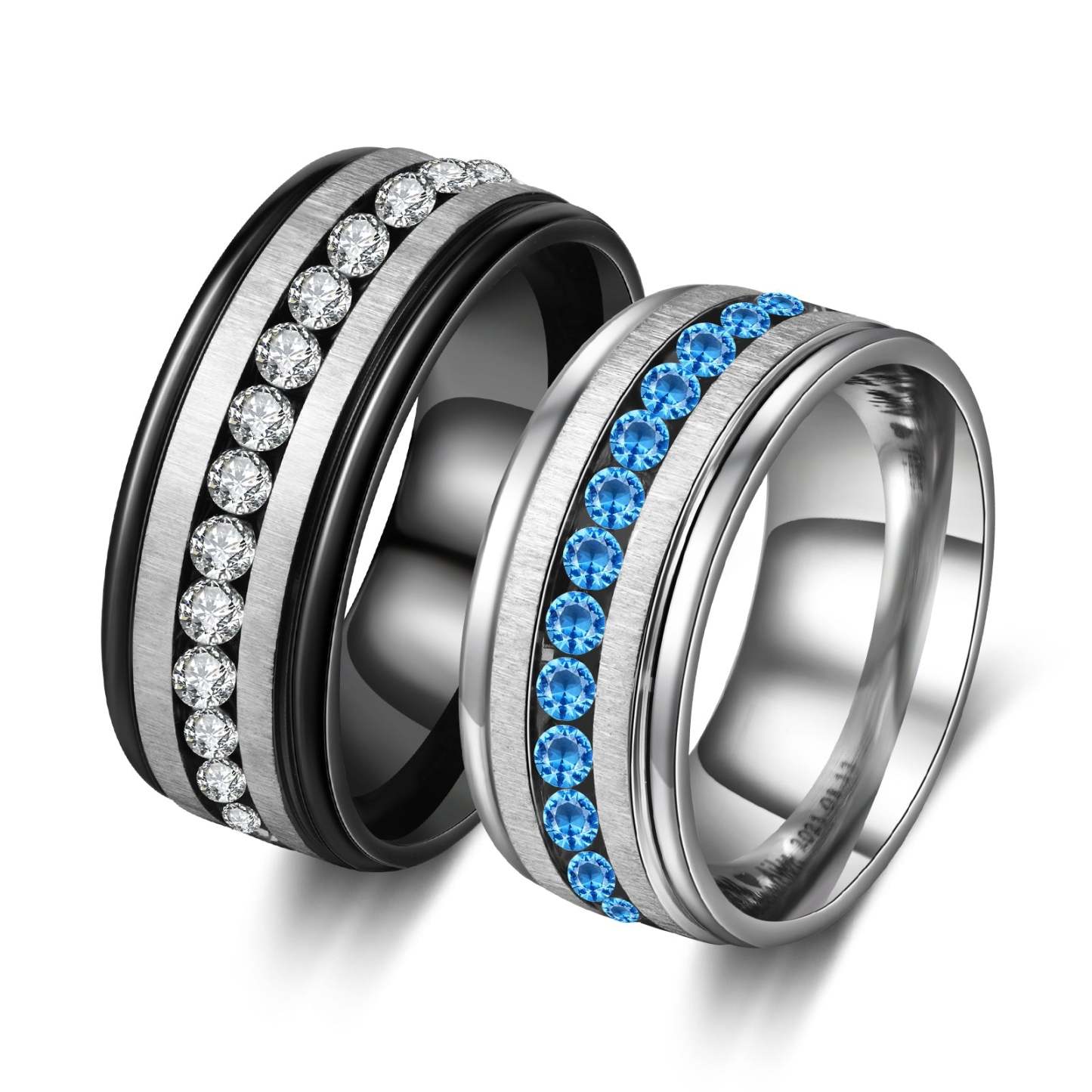 Mother's Day Gift Couple Ring Personalized Love Message Matching Rings Gift for Couple Friends BBF-Engravingift