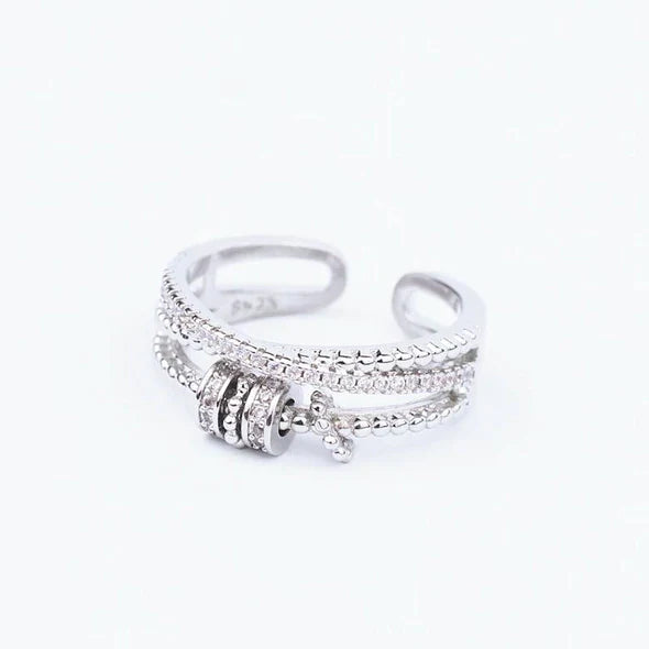 Mother's Day Gift To My Granddaughter Spinning Bead Fidget Ring-Engravingift