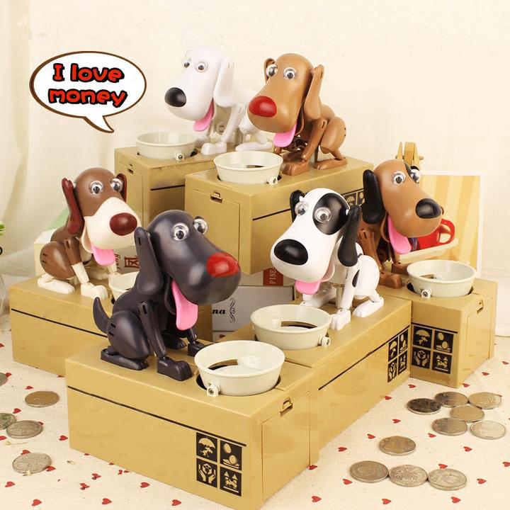 Christmas Gift Little Dog Piggy Bank-Engravingift