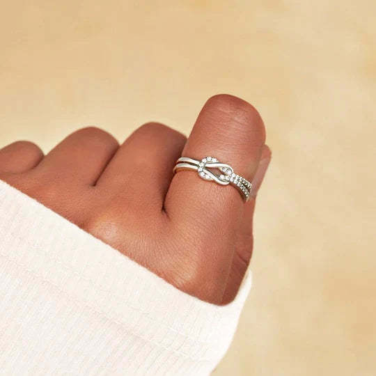 Christmas Gift For Love-S925 Infinity Love Knot Promise Ring "a knot that is not quite yet"