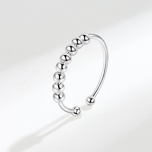 Mother's Day Gift For Daughter - S925 Drive Away Your Anxiety Layer Beads Fidget Ring-Engravingift