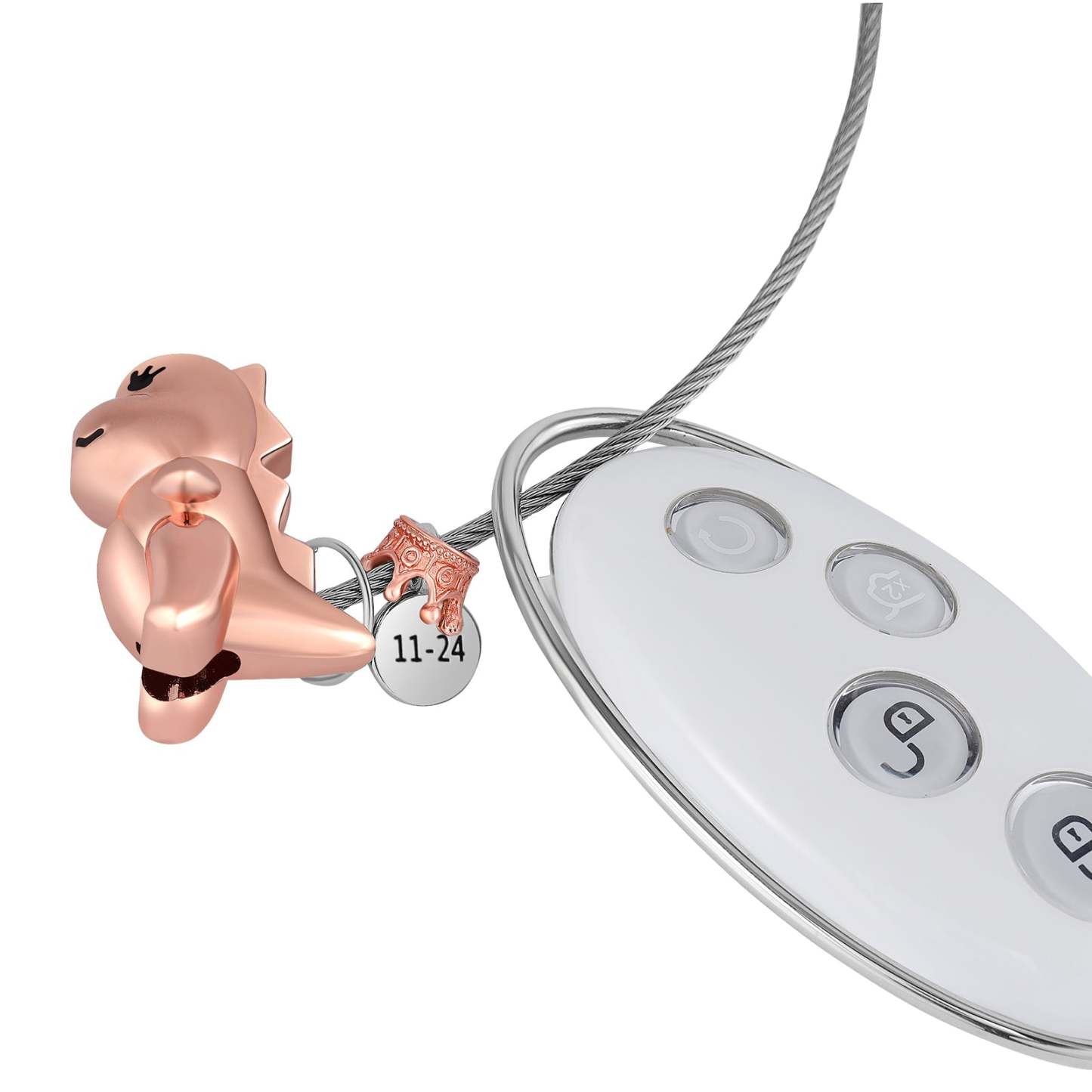Mother's Day Gift  Magnetic Kissing Dinosaur Funny Keychain Personalized Matching Couple Key Ring Creative Gift-Engravingift