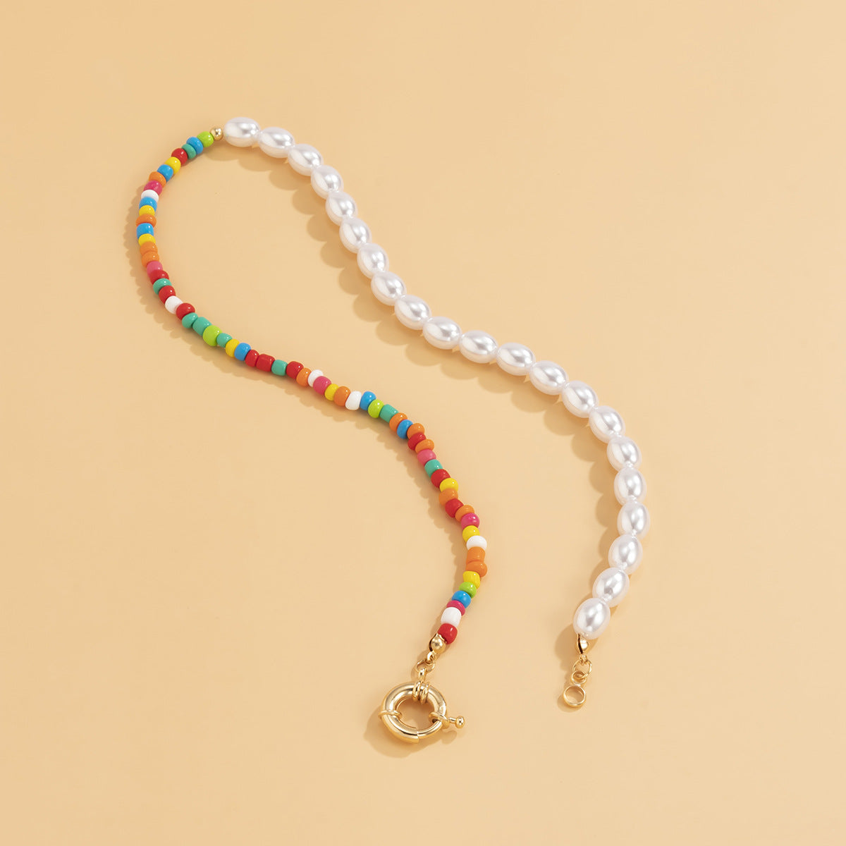 Mother's Day Gift Bohemia Pearl Beaded Necklace Summer Wedding Party Gifts for Women Girls-Engravingift